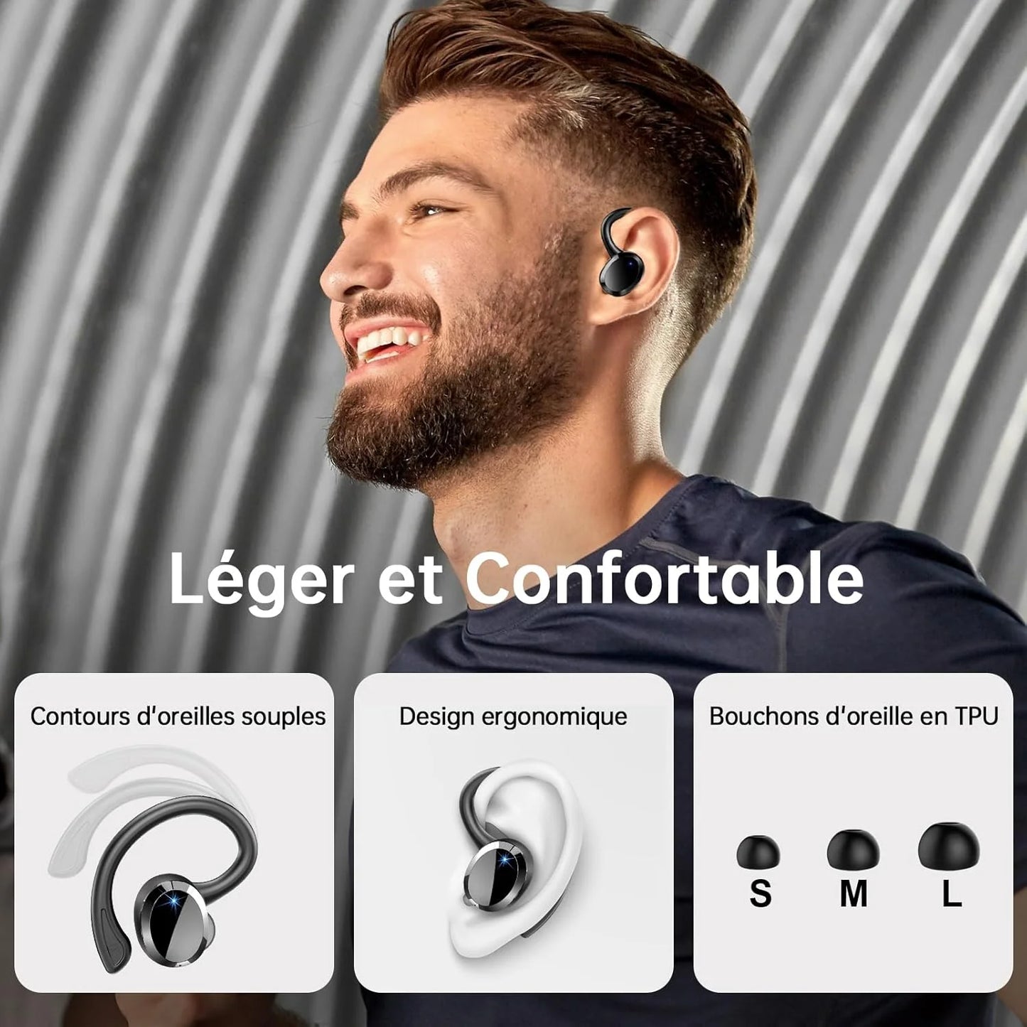 Wireless Earbuds Bluetooth 5.3 Stereo Bass IP7 Waterproof