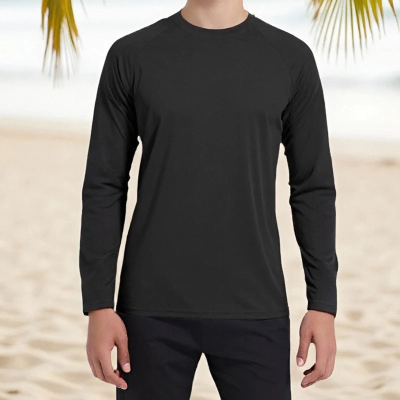 Men's Performance Long Sleeve T Shirts with UPF 50 Sun Protection for Outdoor Activities Hiking Running and Workouts