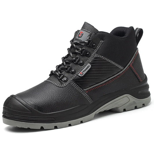 Safety Shoes Men Waterproof Work Boots Anti-smash Indestructible Steel Toe Outdoor Sneaker