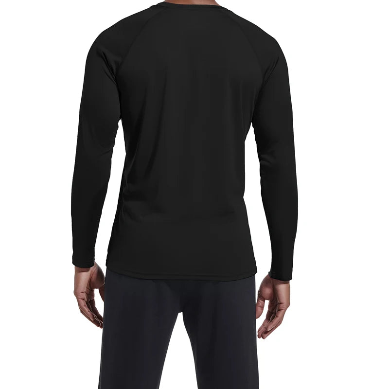 Men's Performance Long Sleeve T Shirts with UPF 50 Sun Protection for Outdoor Activities Hiking Running and Workouts