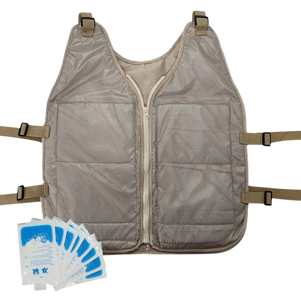 Ice Cool Vest Cooling Cold Jacket For Summer Adjustable