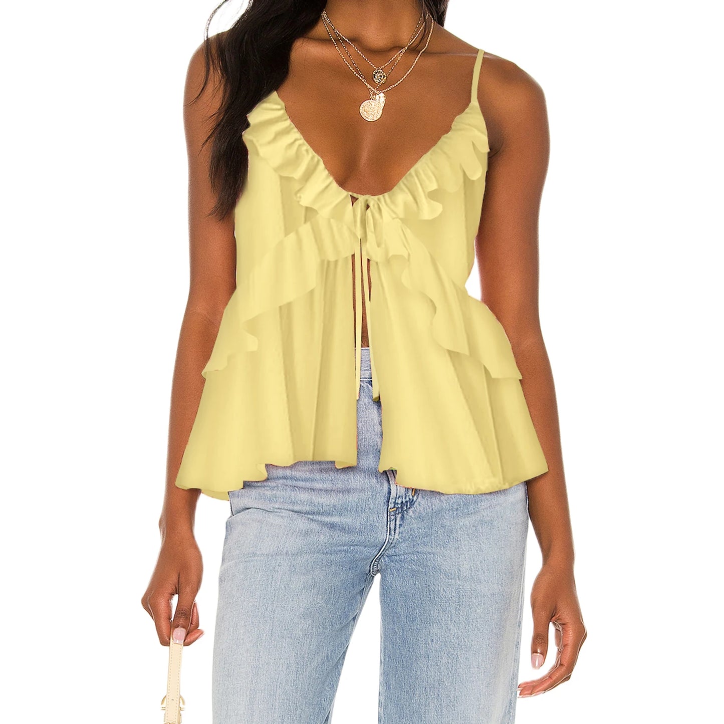 Women's Floral Print Spaghetti Strap Tank Top Sleeveless