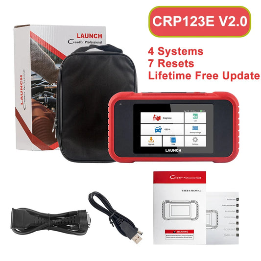 Launch X431 CRP123E V2.0 CRP129E V2.0 Lifetime Free Update SRS ABS Engine Transmission Scan Tool DTC Diagnostic Scanner OBD2 Car