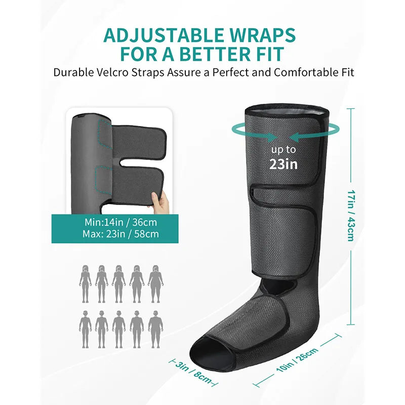 Nekteck Leg Massager Air Compression Calf Wraps for Relaxation