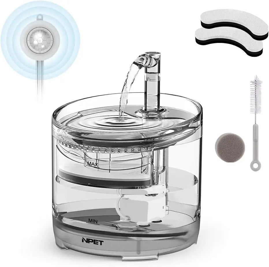 NPET Cat Water Fountain WF050TP 1.5L Automatic Drinking Fountain