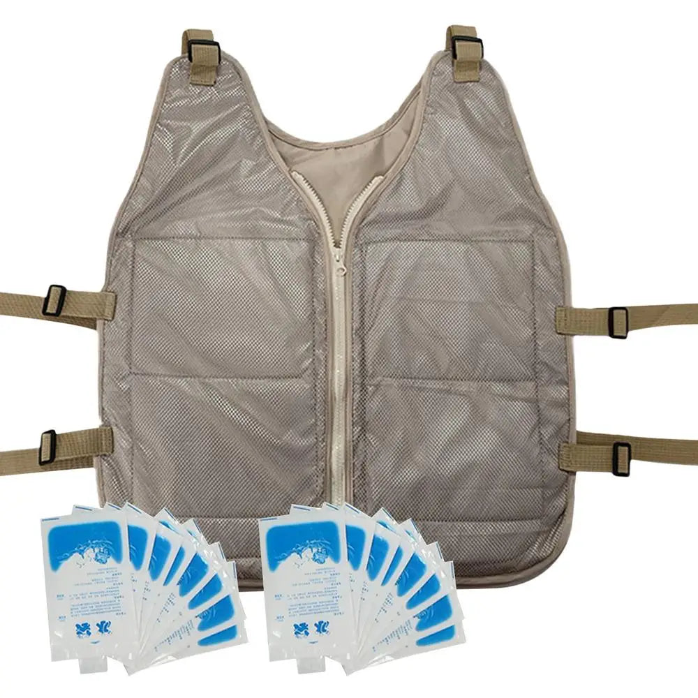 Ice Cool Vest Cooling Cold Jacket For Summer Adjustable