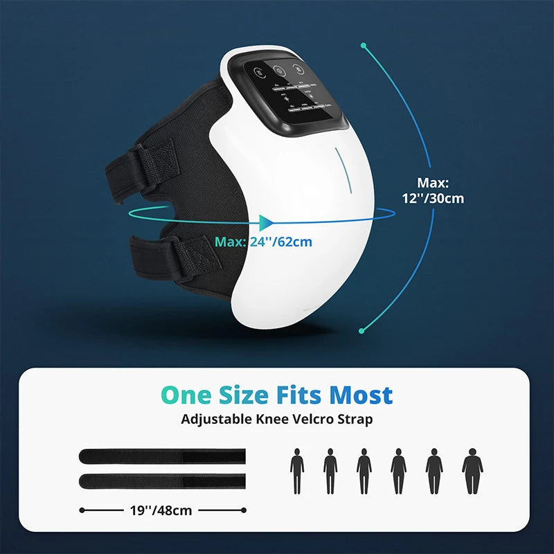 Medcursor Electric Heating Massage Knee Pad Wireless Heated