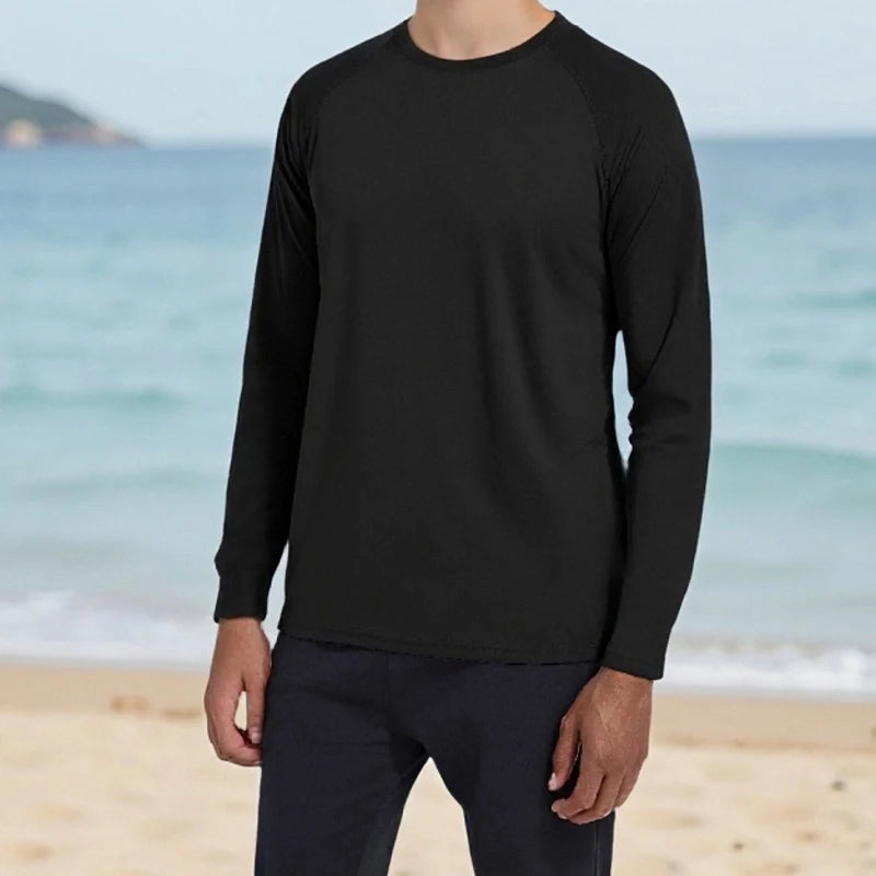 Men's Performance Long Sleeve T Shirts with UPF 50 Sun Protection for Outdoor Activities Hiking Running and Workouts