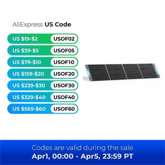 Renogy 200W Portable Solar Panel IP65 Waterproof Charger