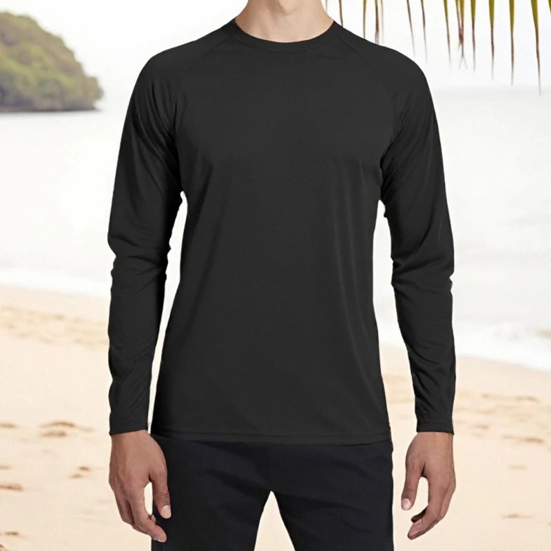 Men's Performance Long Sleeve T Shirts with UPF 50 Sun Protection for Outdoor Activities Hiking Running and Workouts