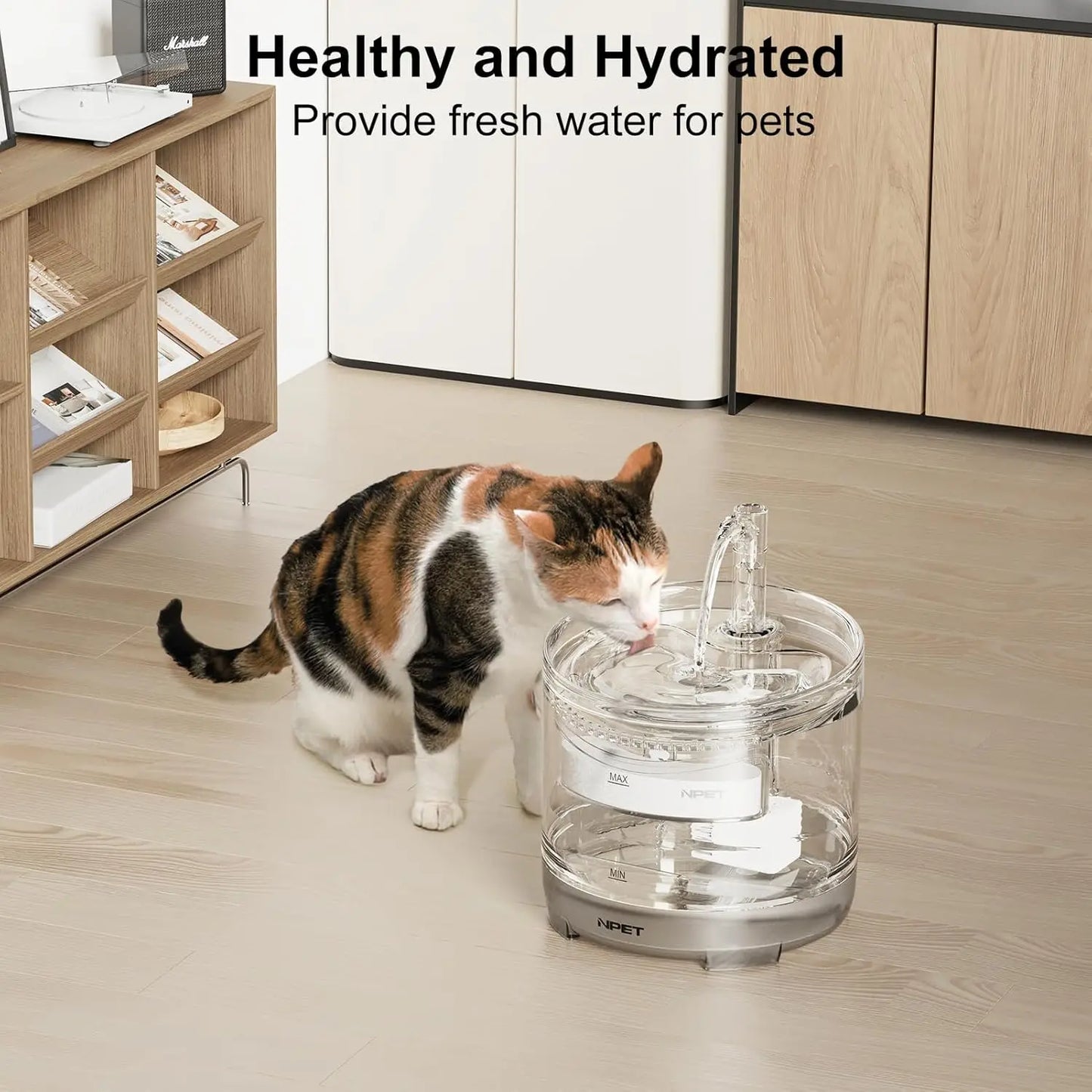 NPET Upgraded Design 4 Pack Replacement Filters for Pet Fountains
