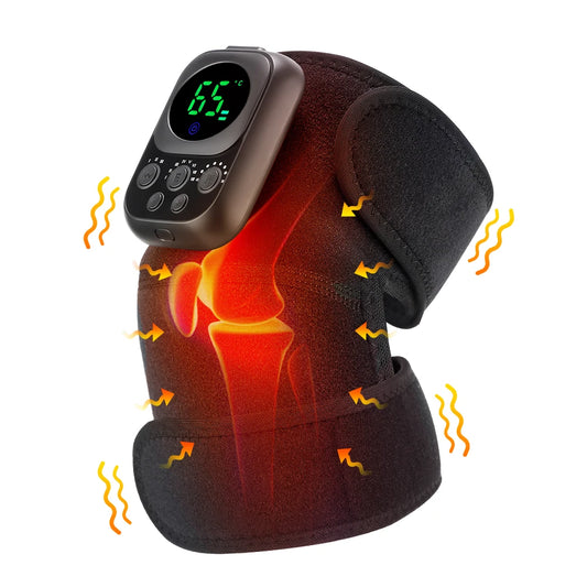 3 In 1 Shoulder Knee Elbow Heated Vibration Knee Massager Pad For Joint Pain Relief Health Care Shoulder Arthritis Support Belt