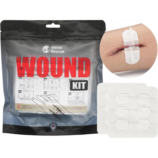 RHINO RESCUE Zip Stitch 6pcs Wound Closure Kit for Cuts