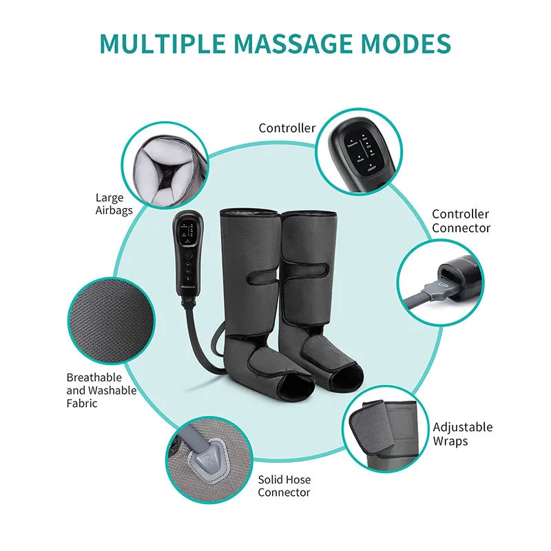 Nekteck Leg Massager Air Compression Calf Wraps for Relaxation