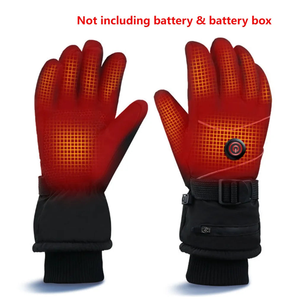Winter Heated Gloves Electric Thermal Hand Warmer Waterproof