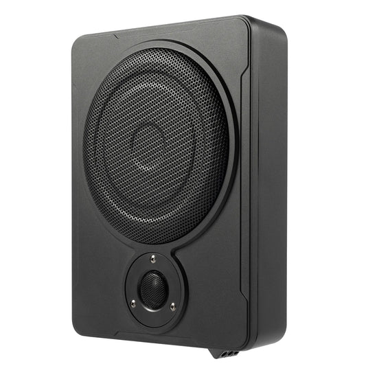 8 Inch Slim Under Seat Subwoofer System Powered Car Truck Sub 600W Aluminum Alloy with Amp Kit Speaker