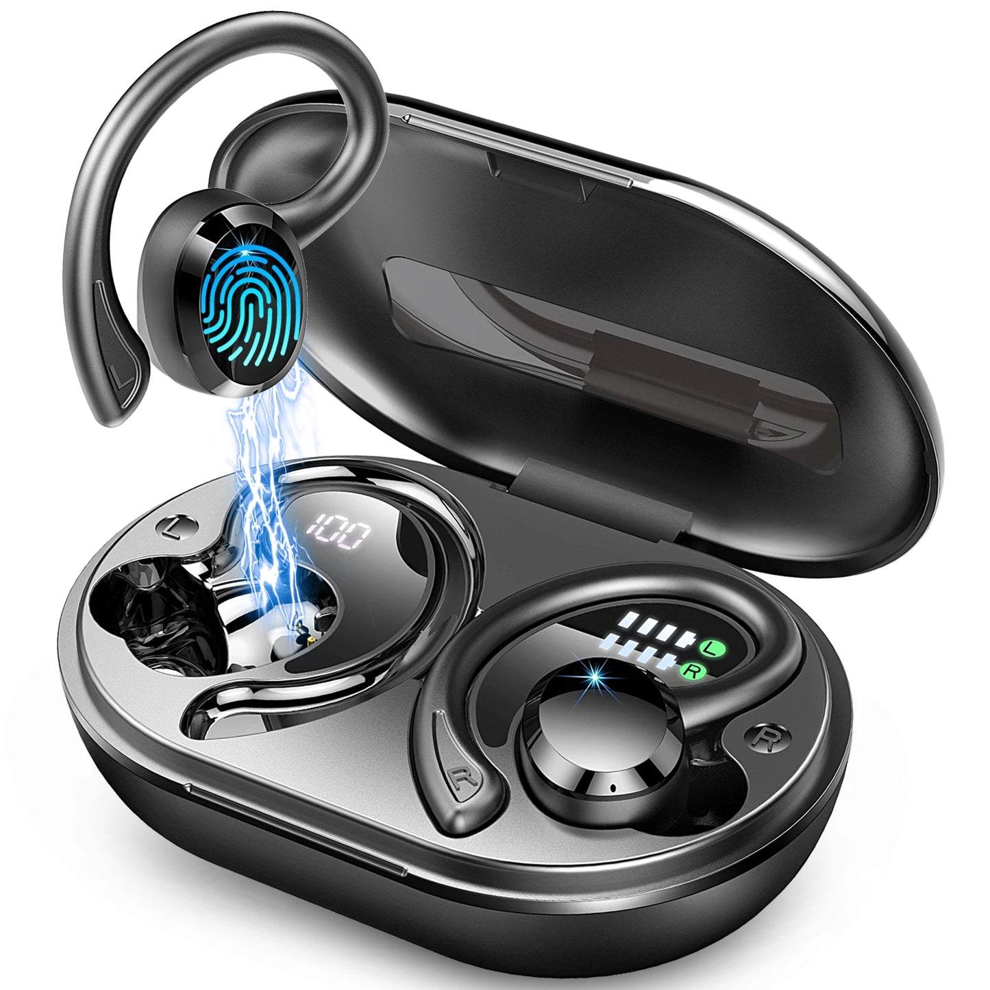 Wireless Earbuds Bluetooth 5.3 Stereo Bass IP7 Waterproof