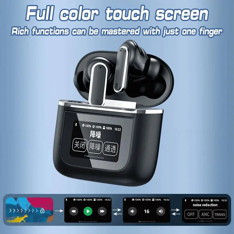 2024 New Wireless Bluetooth Earphones with Multifunctional Digital Display and High Aesthetic Value