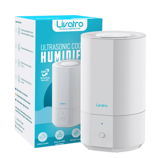 4L Top Fill Humidifier for Bedroom, Cool Mist, 40Hrs Runtime