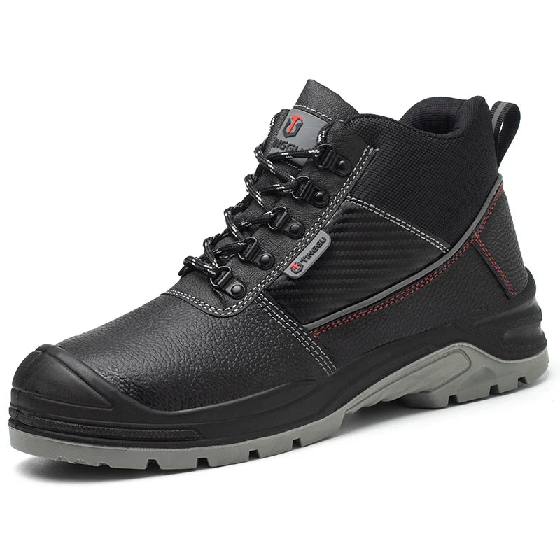 Safety Shoes Men Waterproof Work Boots Anti-smash Indestructible Steel Toe Outdoor Sneaker