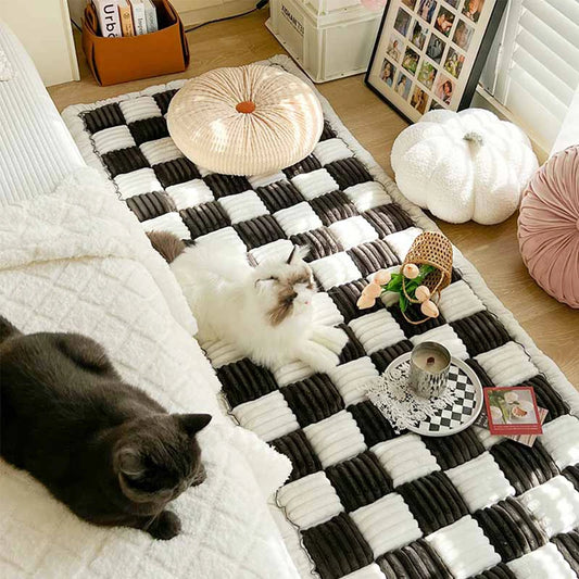 Dog Bed Mat Warm Pet Cat Scratchable Blanket Anti-slip Washable Cushion For Large Dogs