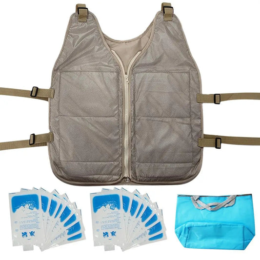 Ice Cool Vest Cooling Cold Jacket For Summer Adjustable