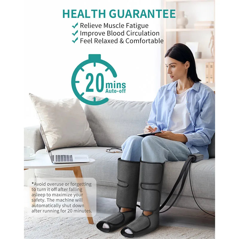 Nekteck Leg Massager Air Compression Calf Wraps for Relaxation