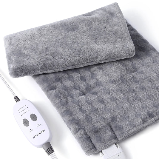 Weighted Heating Pad with Massager for Back Relief