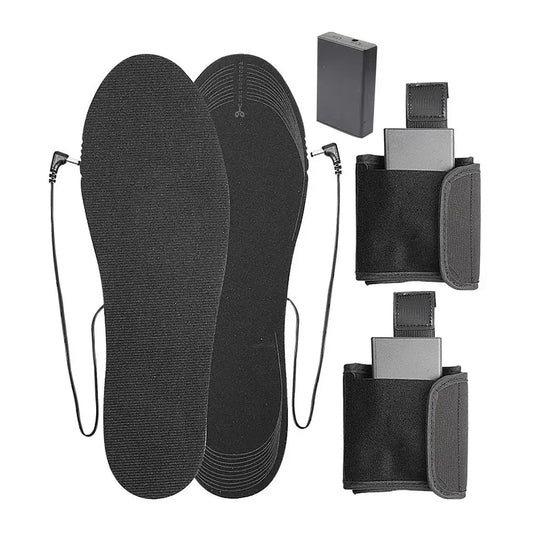 Heated Shoe Insoles with Battery Box Electric Foot Warming Pad