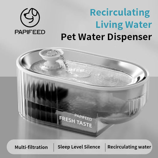 PAPIFEED Cat Water Dispenser Pet Intelligent Automatic Drinker