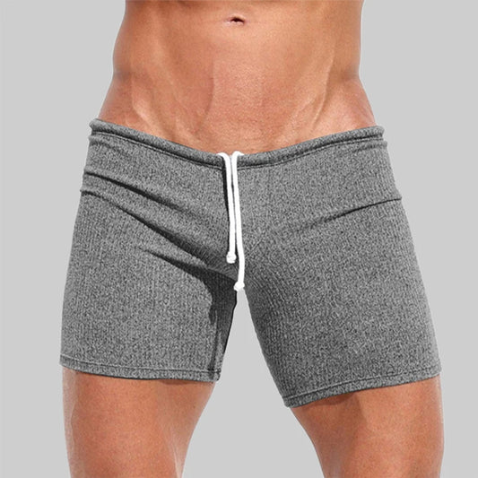 Men's Lightweight Breathable Cargo Shorts with Adjustable Drawstring Waistband for Summer Outdoor Activities