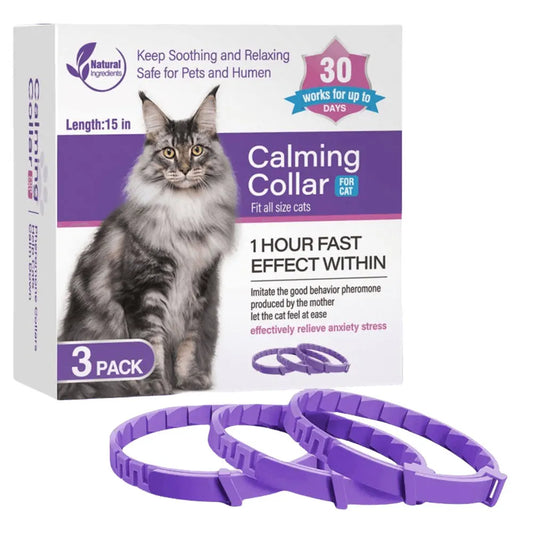 3/4 Pcs Dogs Calming Pheromone Collars Relieve Anxiety